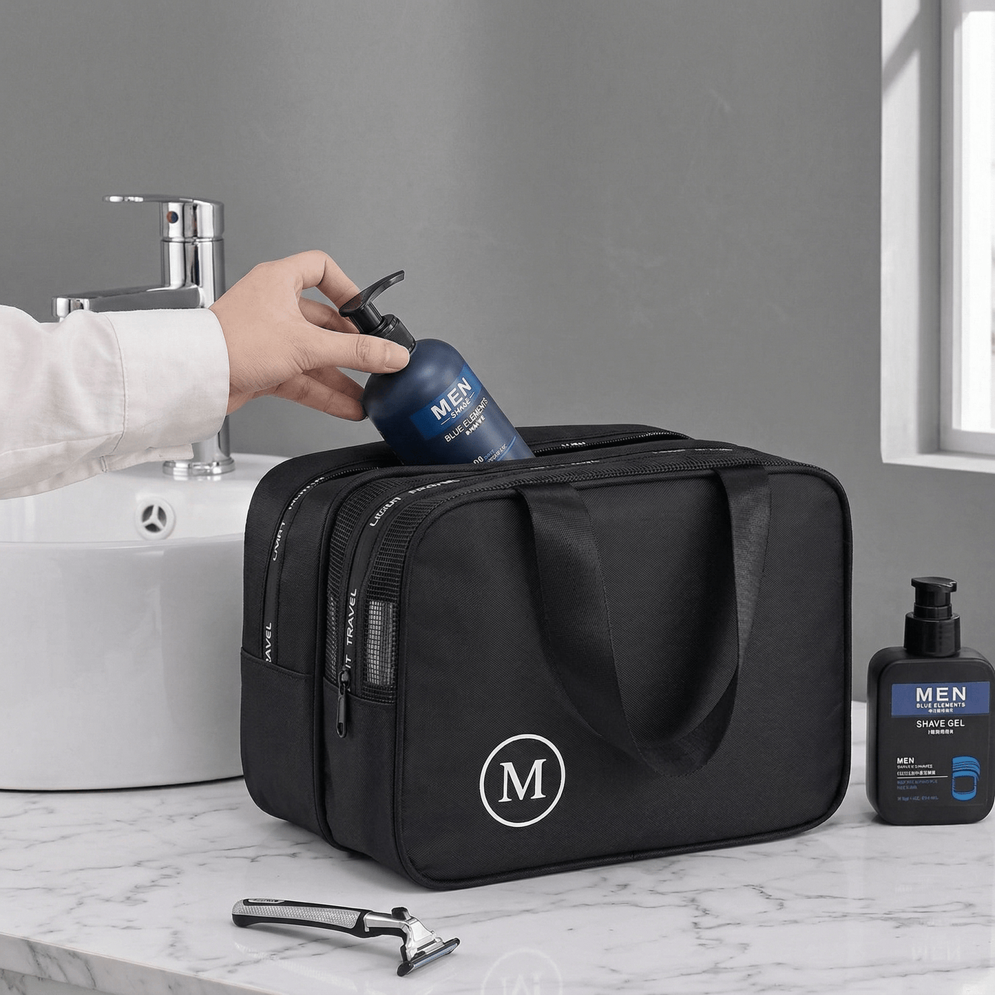 Grande Trousse de Maquillage Noir Profond - | AïtaVia