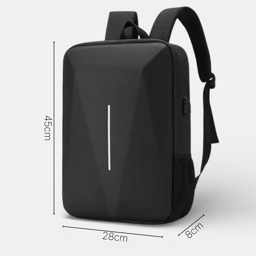 Sac à Dos Coque Dure Noir & Gris - | AïtaVia
