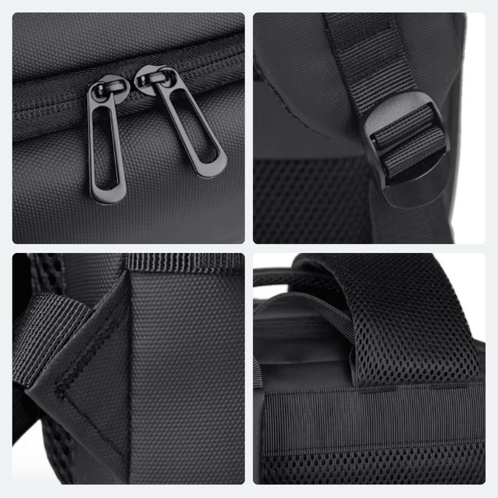 Sac à Dos Léger Multi Poches Gris Acier - | AïtaVia