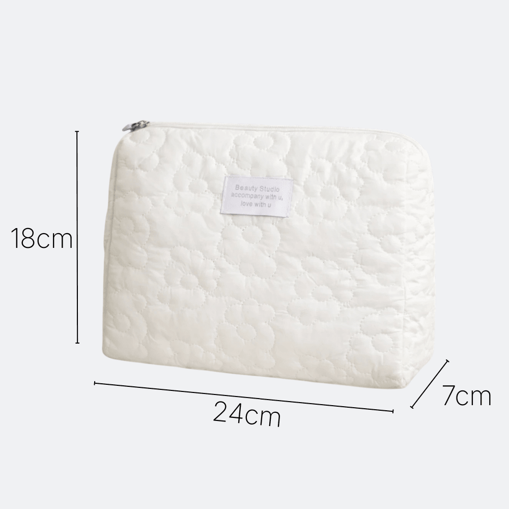 Trousse de Toilette Brodée Jaune Citron - | AïtaVia
