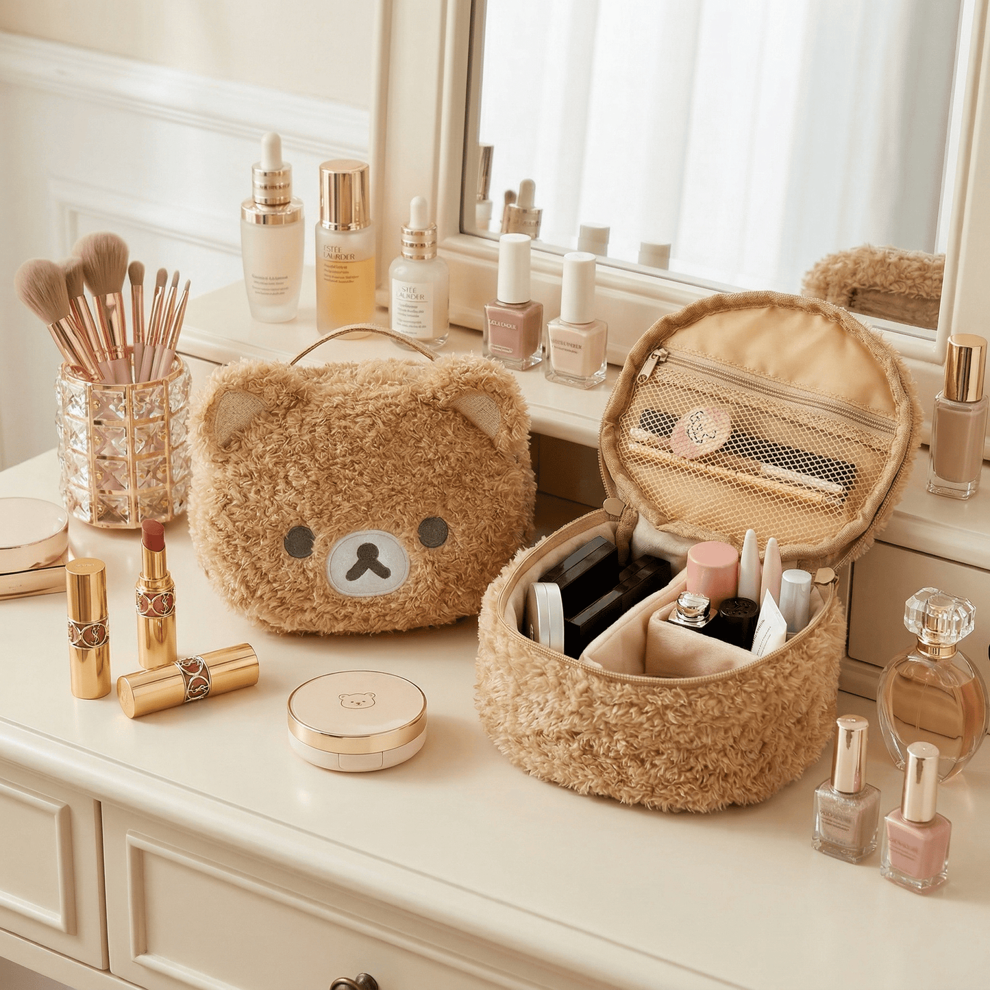 Trousse de Toilette Ours Sable Doré - | AïtaVia