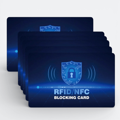 6 Cartes Anti RFID NFC Bleu Minuit - | AïtaVia