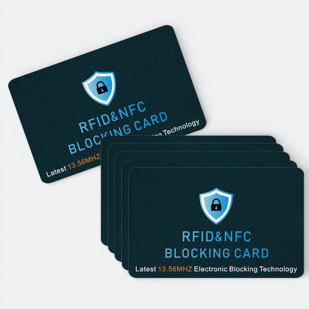 6 Cartes Anti RFID NFC Vert Canard Foncé - | AïtaVia