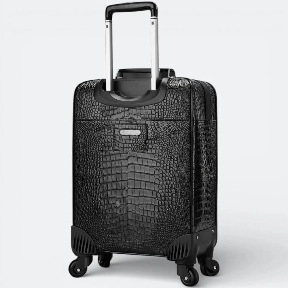 Bagage Voyage Cuir Homme Noir Profond - | AïtaVia
