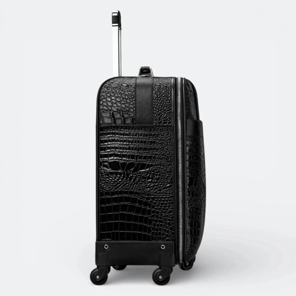 Bagage Voyage Cuir Homme Noir Profond - | AïtaVia