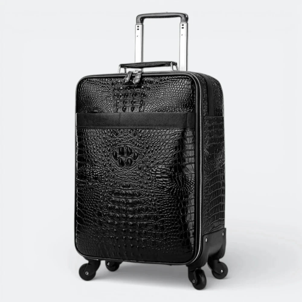 Bagage Voyage Cuir Homme Noir Profond - | AïtaVia