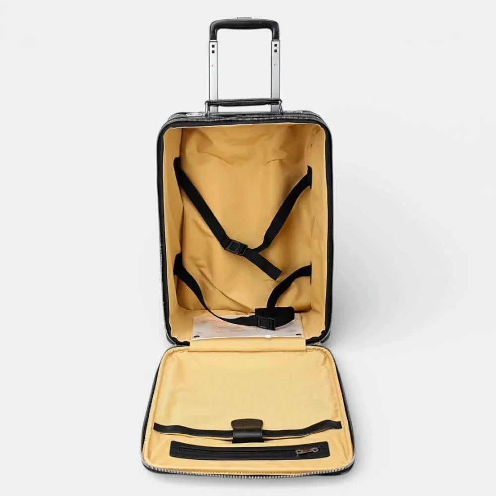 Bagage Voyage Cuir Homme Noir Profond - | AïtaVia
