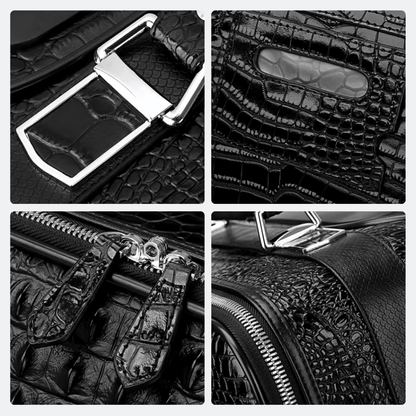 Bagage Voyage Cuir Homme Noir Profond - | AïtaVia