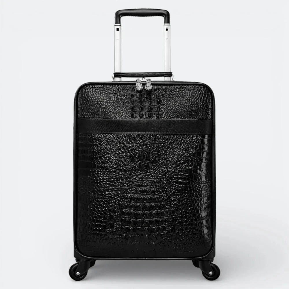 Bagage Voyage Cuir Homme Noir Profond - | AïtaVia