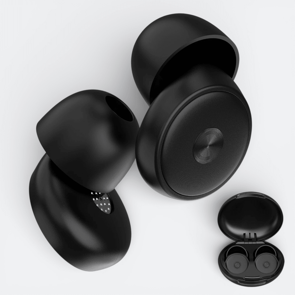 Bouchons Oreille Confortable Noir Profond - | AïtaVia