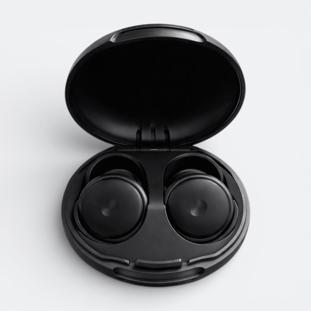 Bouchons Oreille Confortable Noir Profond - | AïtaVia