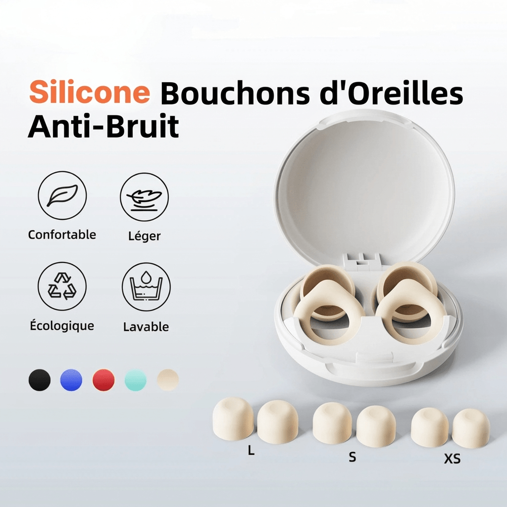 Bouchons Oreille Réduction Bruit Noir - | AïtaVia
