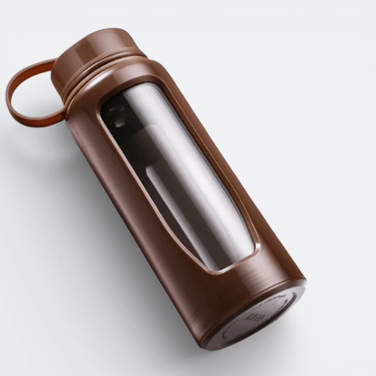 Bouteille en Verre Gourde Brun Gris - | AïtaVia