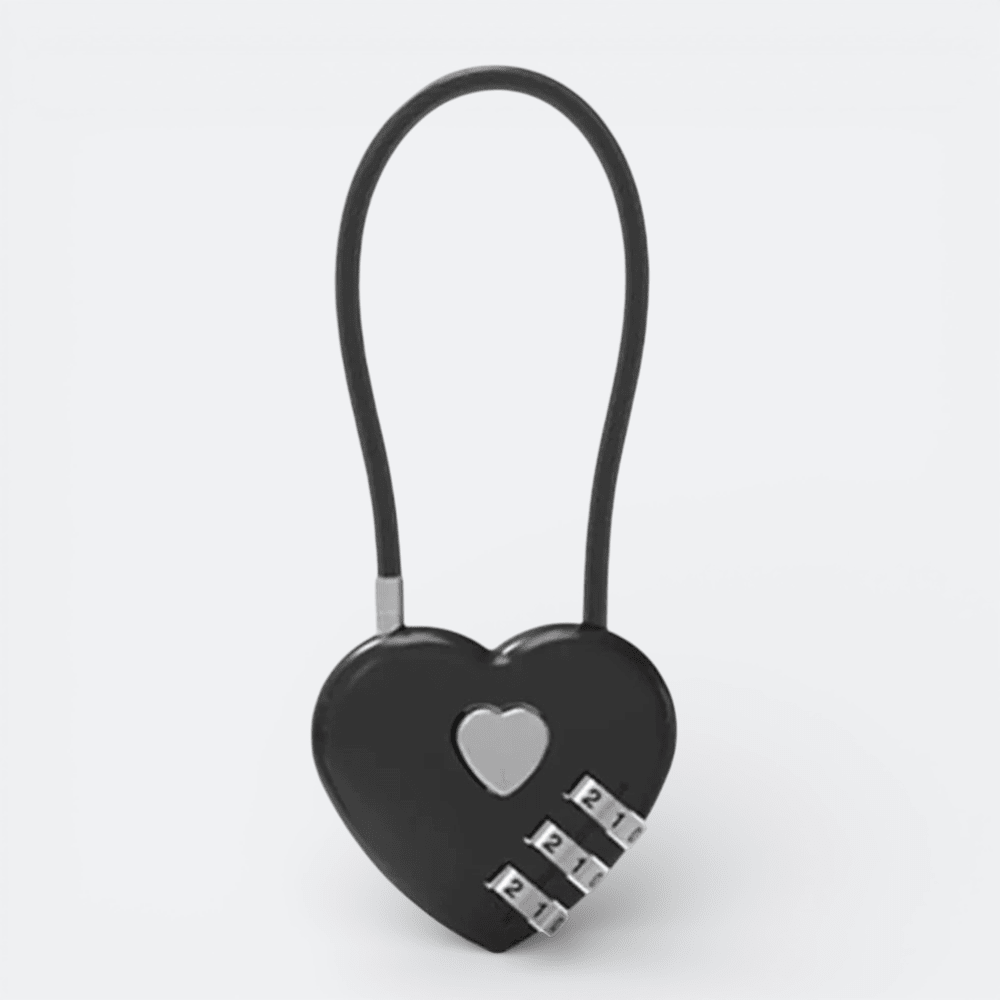 Cadenas Valise 3 Chiffres Noir Charbon - | AïtaVia