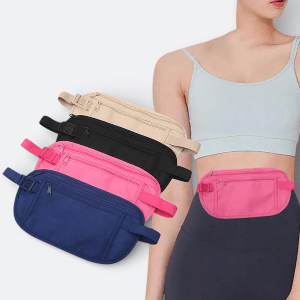 Ceinture de Voyage Antivol Rose Vif - | AïtaVia