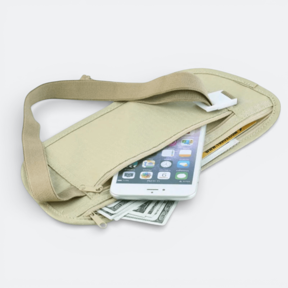 Ceinture de Voyage Invisible Noir Charbon - | AïtaVia