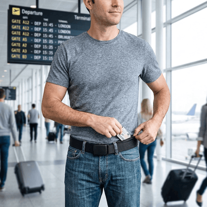 Ceinture de Voyage porte pour Argent Vert Tilleul - | AïtaVia