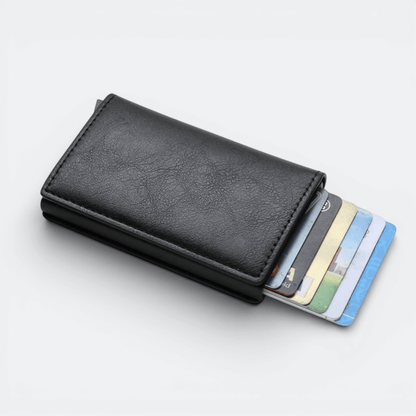 Etui Protège Carte Bancaire Sans Contact Noir Charbon - | AïtaVia