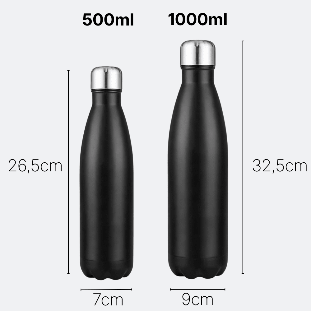 Gourde Isotherme Inox Rose Vif - | AïtaVia