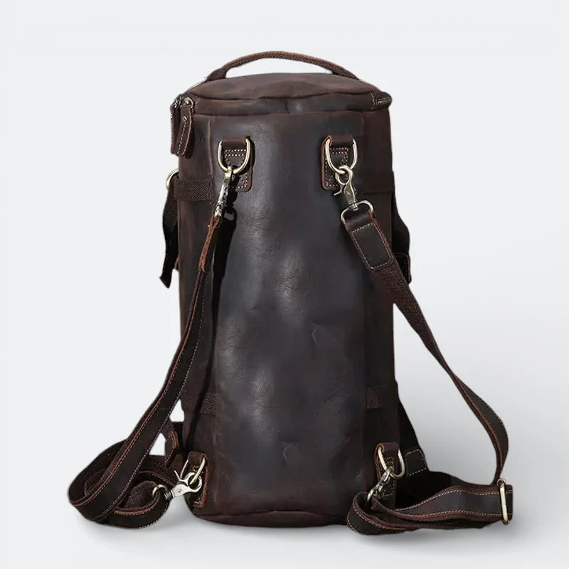 Grand Sac à Dos Cuir Homme Brun Acajou - | AïtaVia