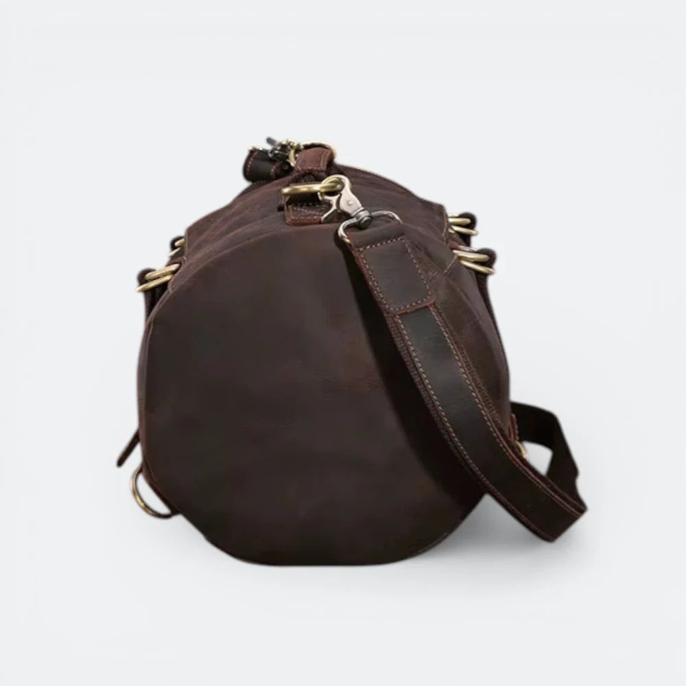 Grand Sac à Dos Cuir Homme Brun Acajou - | AïtaVia