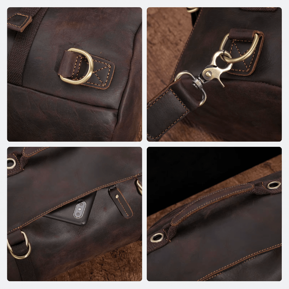 Grand Sac à Dos Cuir Homme Brun Acajou - | AïtaVia