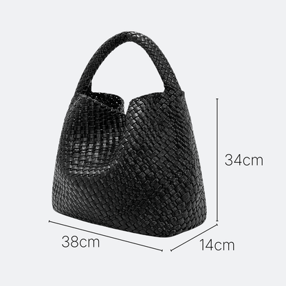 Grand Sac à Main Femme Cuir Souple Argent Fumé - | AïtaVia