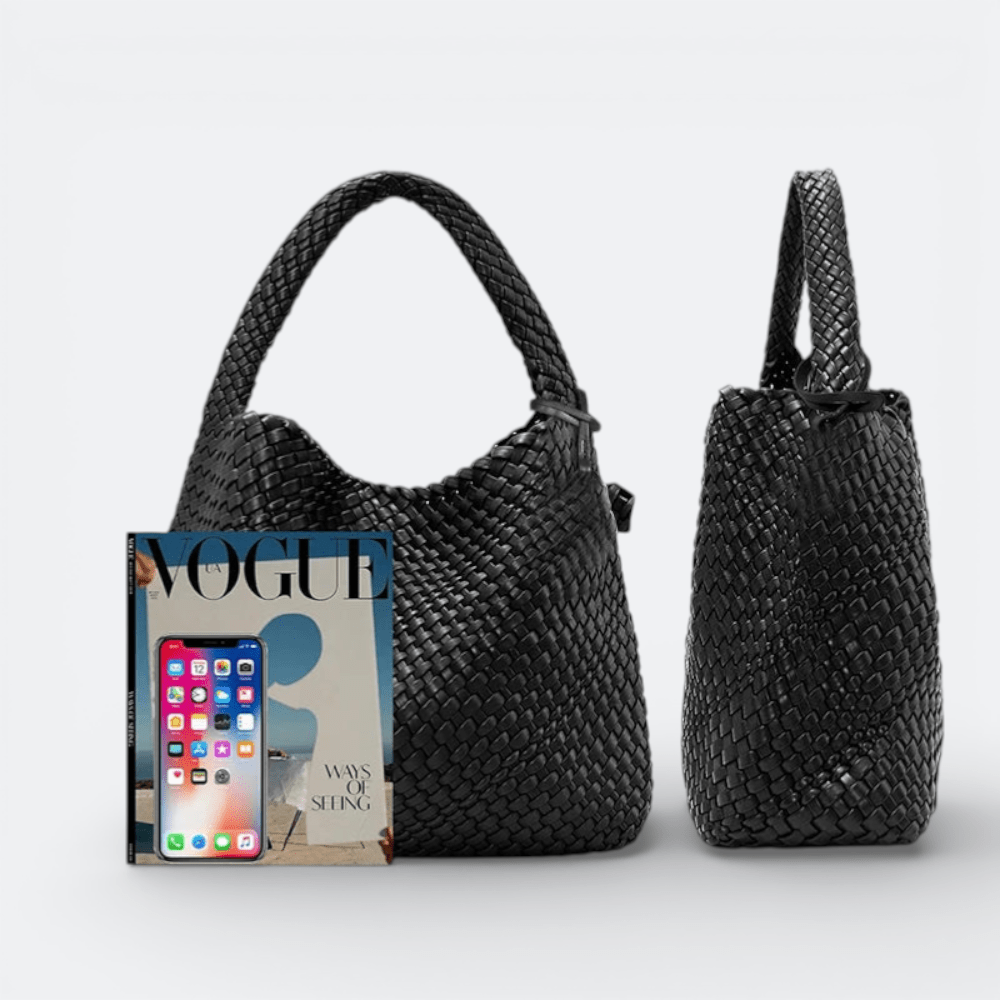 Grand Sac à Main Femme Cuir Souple Argent Fumé - | AïtaVia