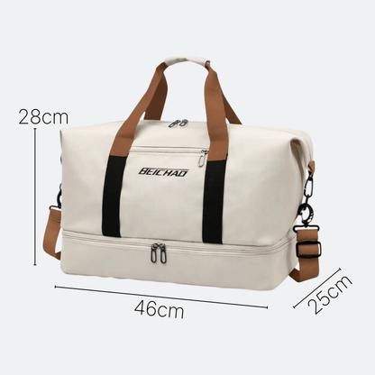 Grand Sac de Sport Homme Gris Clair - | AïtaVia
