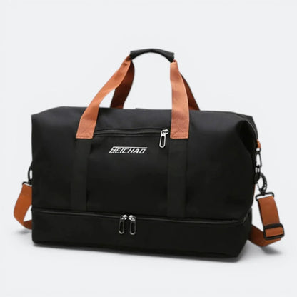 Grand Sac de Sport Homme Noir Charbon - | AïtaVia
