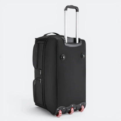 Grand Sac de Voyage a Roulette Brun Patiné - | AïtaVia