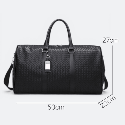Grand Sac de Voyage Cuir Homme Noir - | AïtaVia