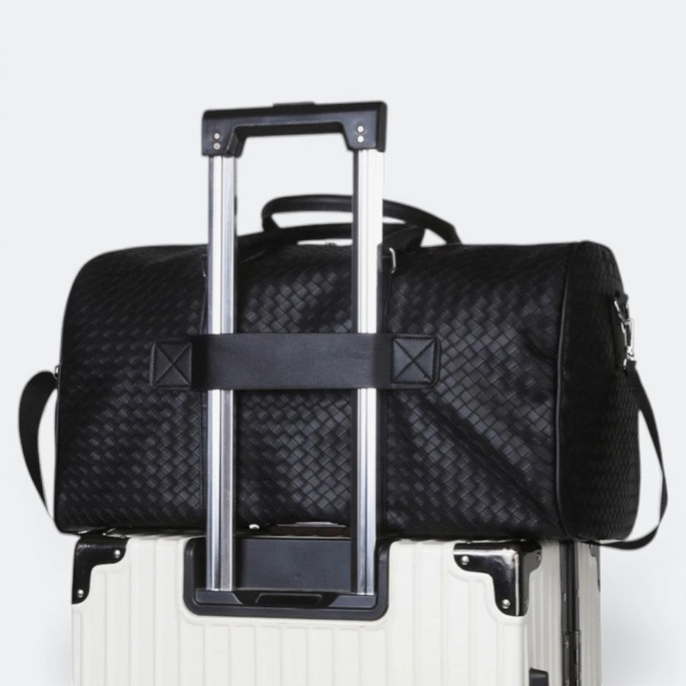 Grand Sac de Voyage Cuir Homme Noir - | AïtaVia