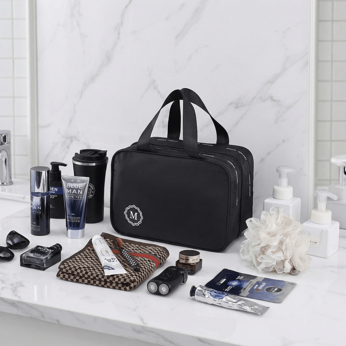 Grande Trousse de Maquillage Noir Profond - | AïtaVia