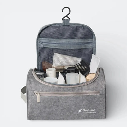 Grande Trousse de Toilette de Voyage Bleu Ardoise - | AïtaVia