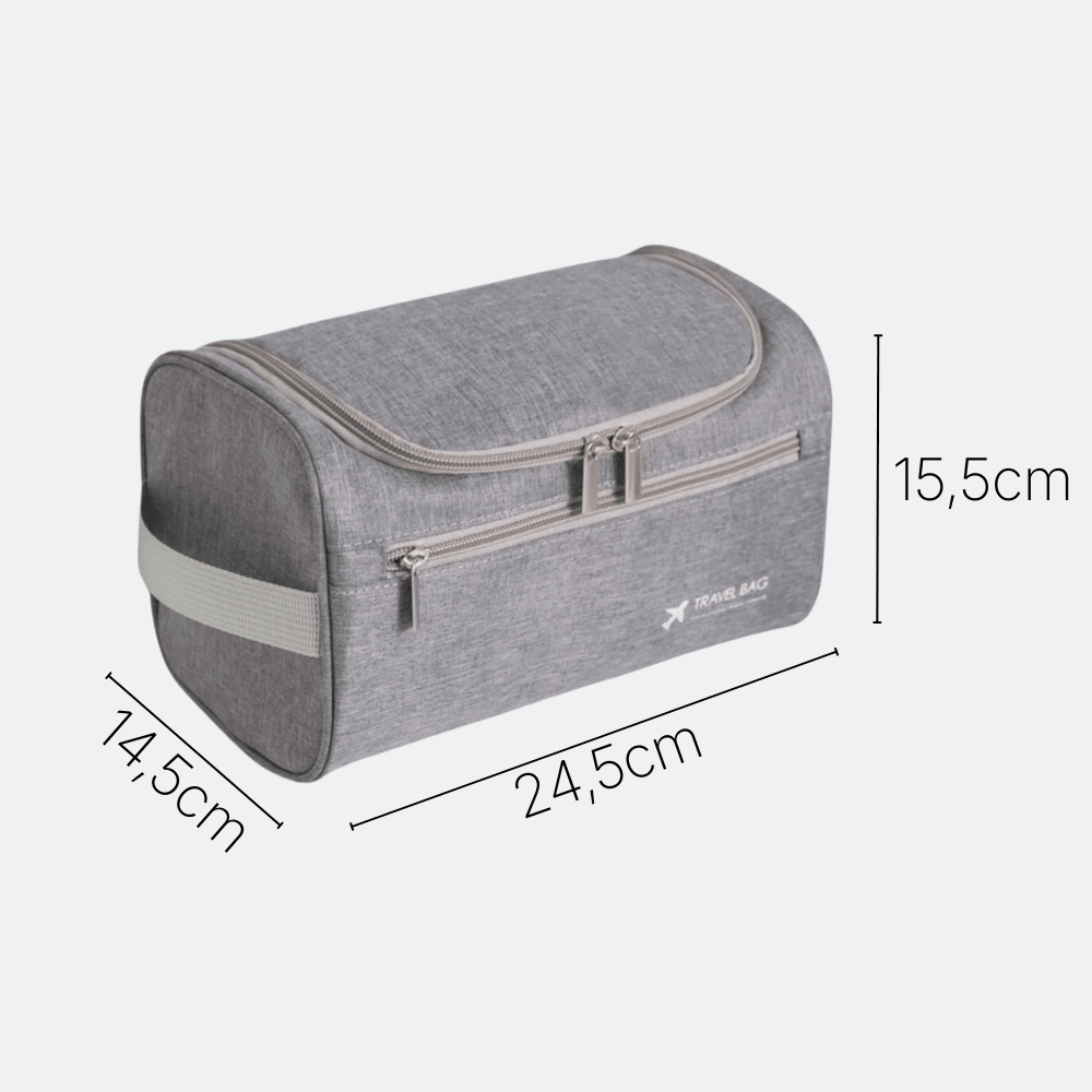 Grande Trousse de Toilette de Voyage Bleu Ardoise - | AïtaVia