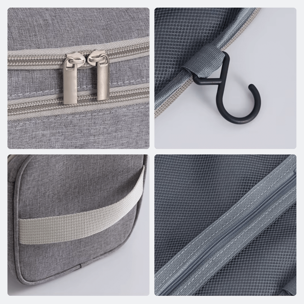 Grande Trousse de Toilette de Voyage Bleu Ardoise - | AïtaVia