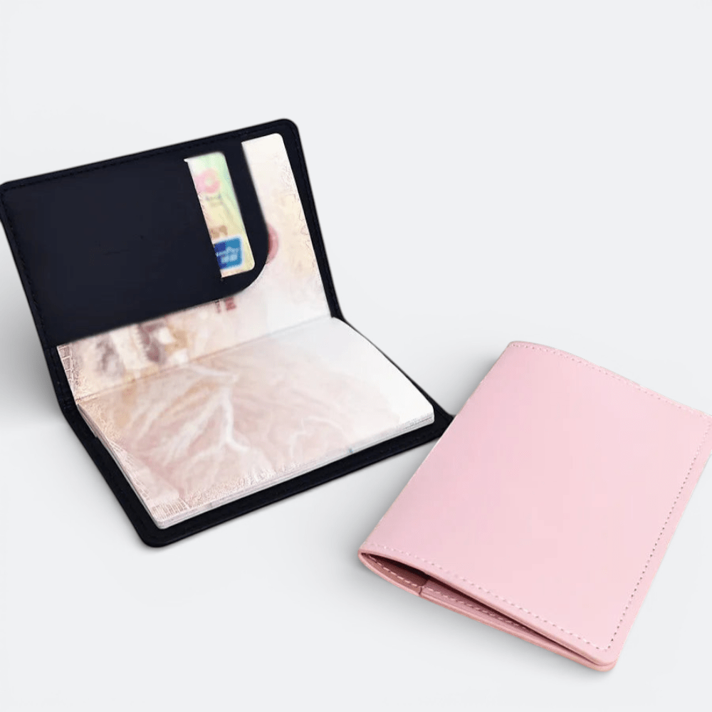 Housse de Passeport Noir / Rose - | AïtaVia
