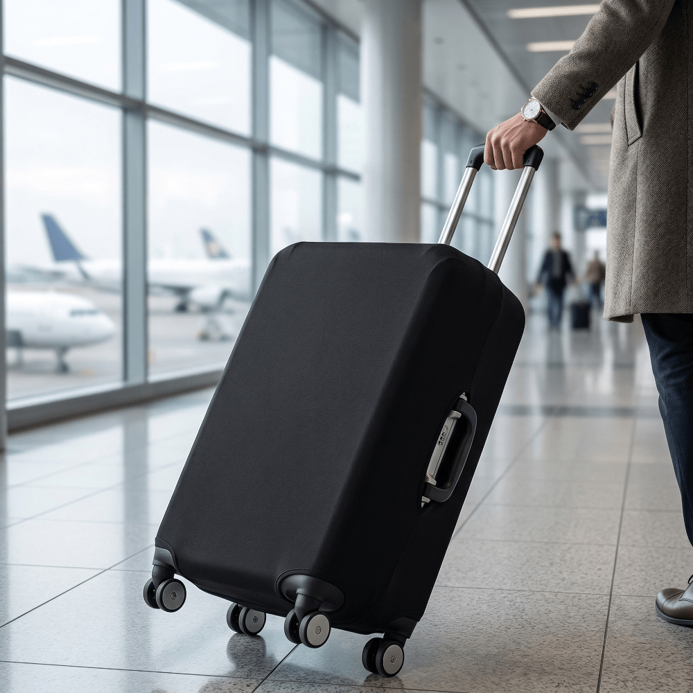 Housse Protection Valise Voyage Rouge Brique - | AïtaVia
