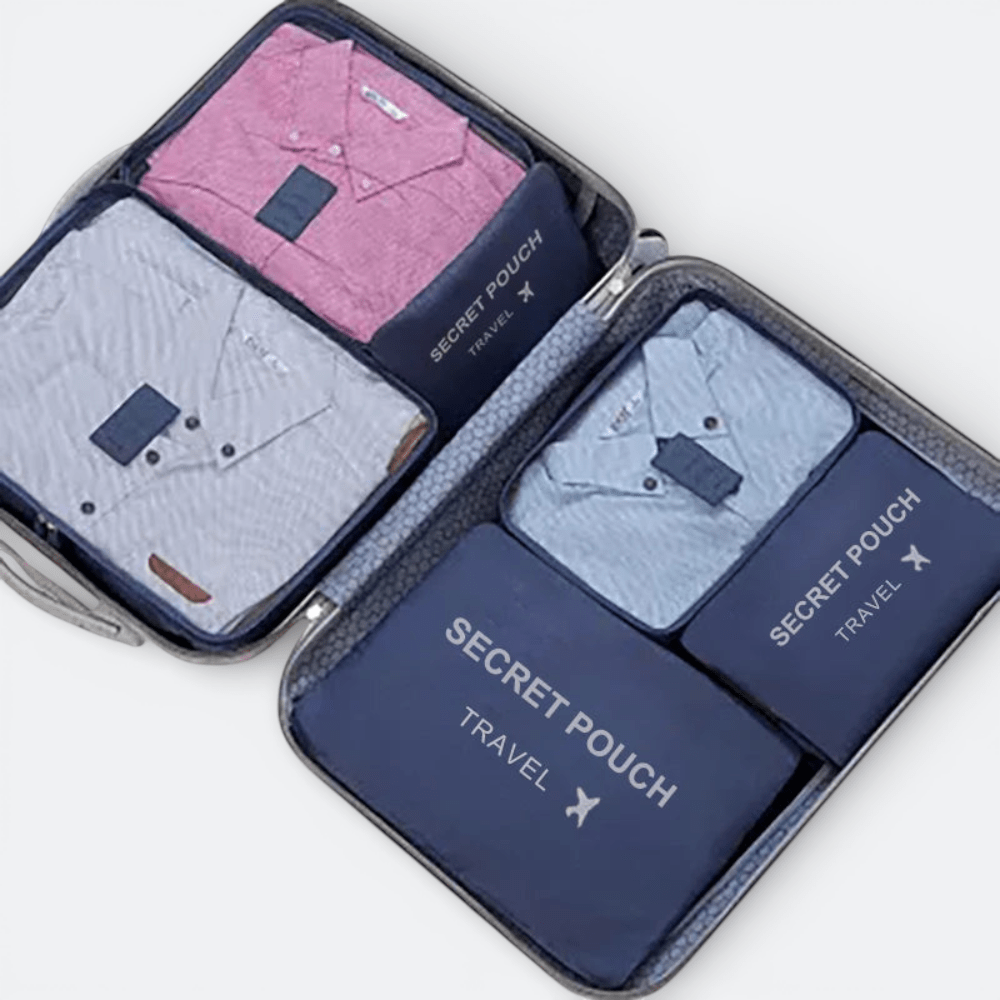 Kit Organisateur Valise Bleu Gris - | AïtaVia