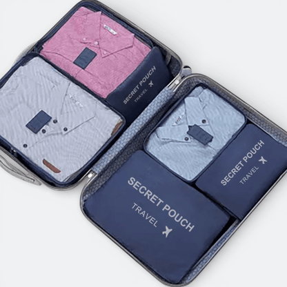 Kit Organisateur Valise Bleu Gris - | AïtaVia