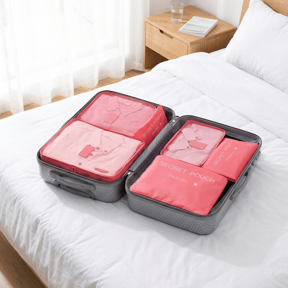 Kit Organisateur Valise Bleu Gris - | AïtaVia
