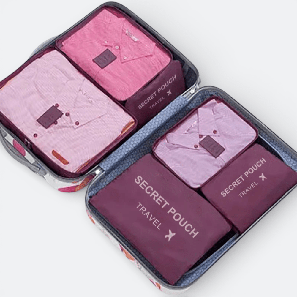 Kit Organisateur Valise Mauve Fumé - | AïtaVia