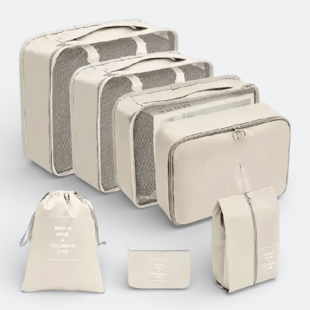 Lot Organisateur Bagages Beige Rosé - | AïtaVia