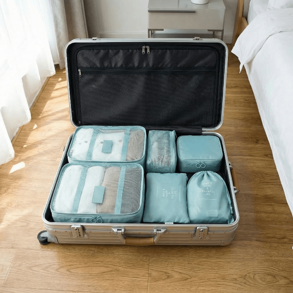 Lot Organisateur Bagages Vert Lagon - | AïtaVia