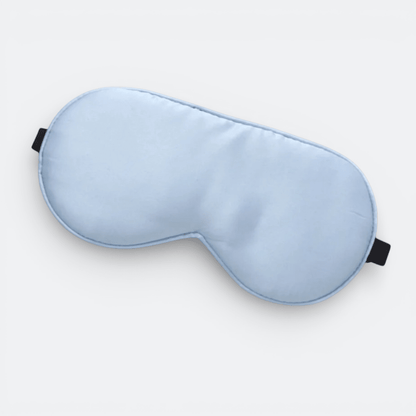 Masque de Sommeil en Soie Bleu Pastel - | AïtaVia