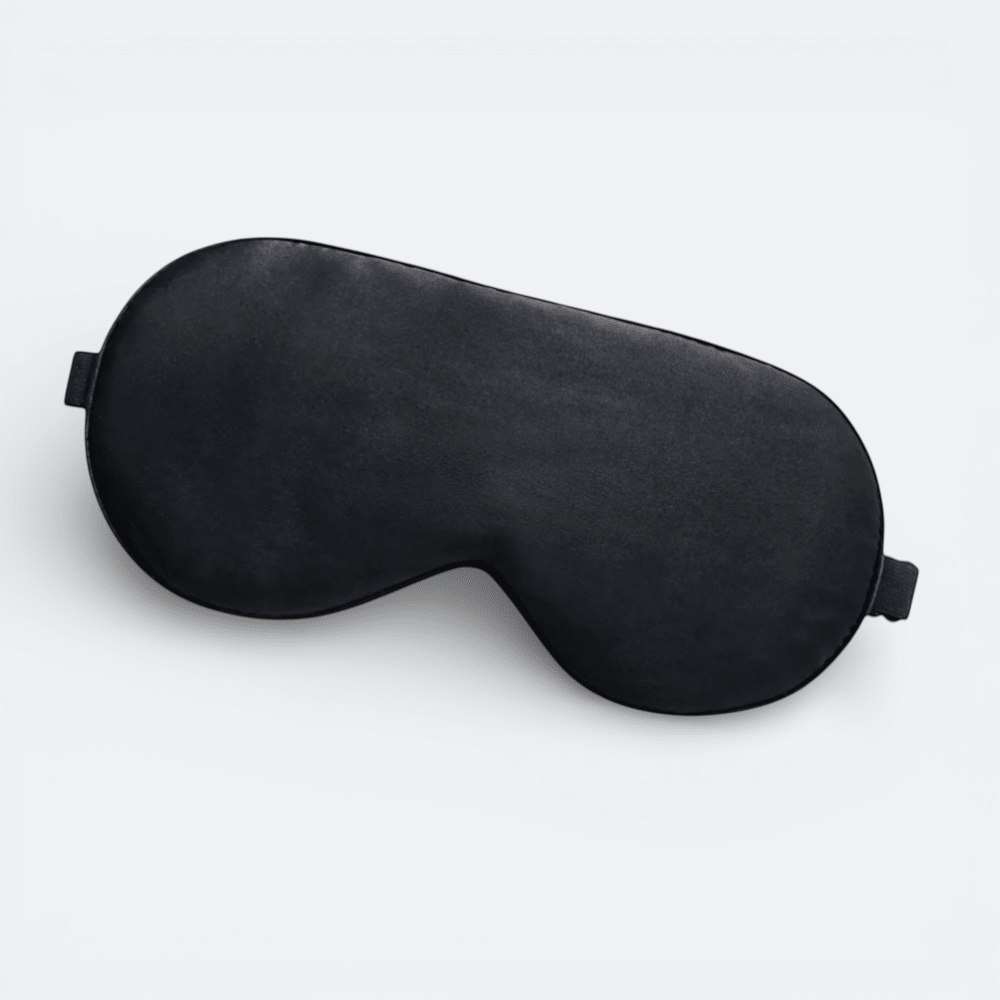 Masque de Sommeil en Soie Noir Charbon - | AïtaVia