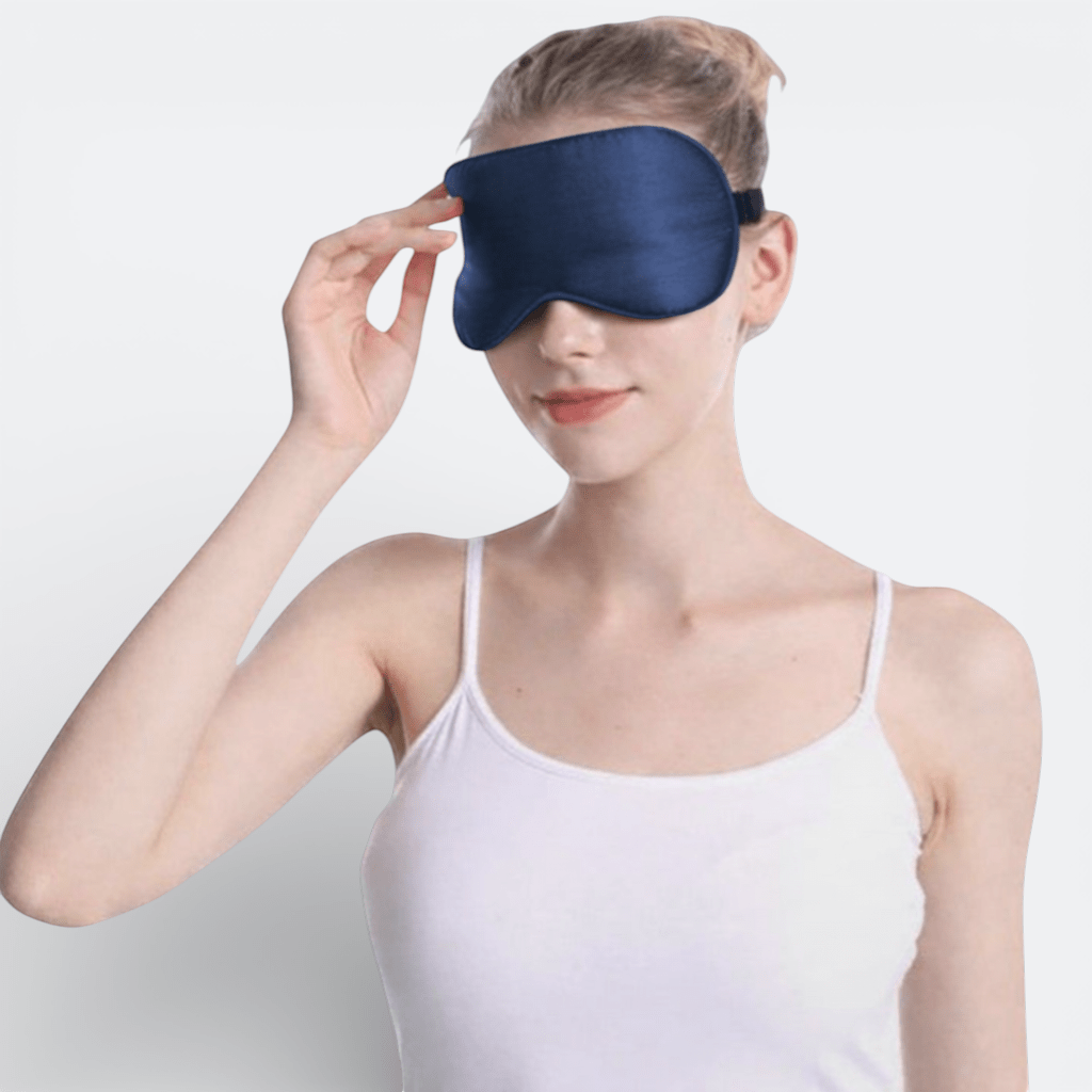 Masque de Sommeil en Soie Rose Bonbon - | AïtaVia