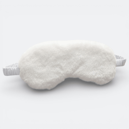 Masque de Sommeil Peluche Blanc Ivoire - | AïtaVia
