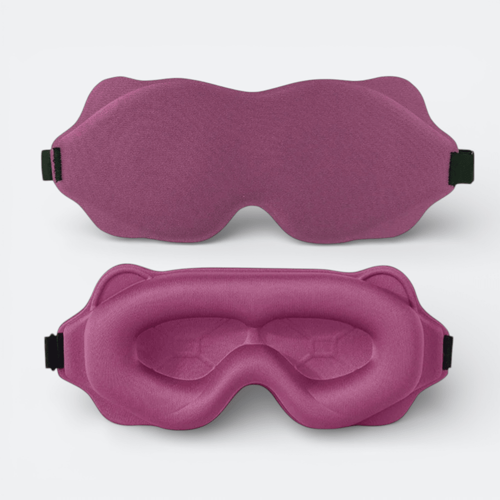 Masque de Sommeil Rembourré Bordeaux Rosé - | AïtaVia